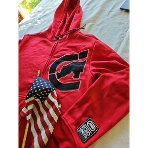 Ecko Unlimited Graffiti Zip-Up‎ Hoodie Red Rhino BIG LOGO Sz Small ECKO UNLTD